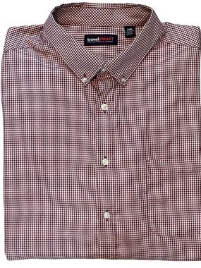Roundtree & Yorke TravelSmart Long Sleeve Plaid Shirt Men’s 2XB